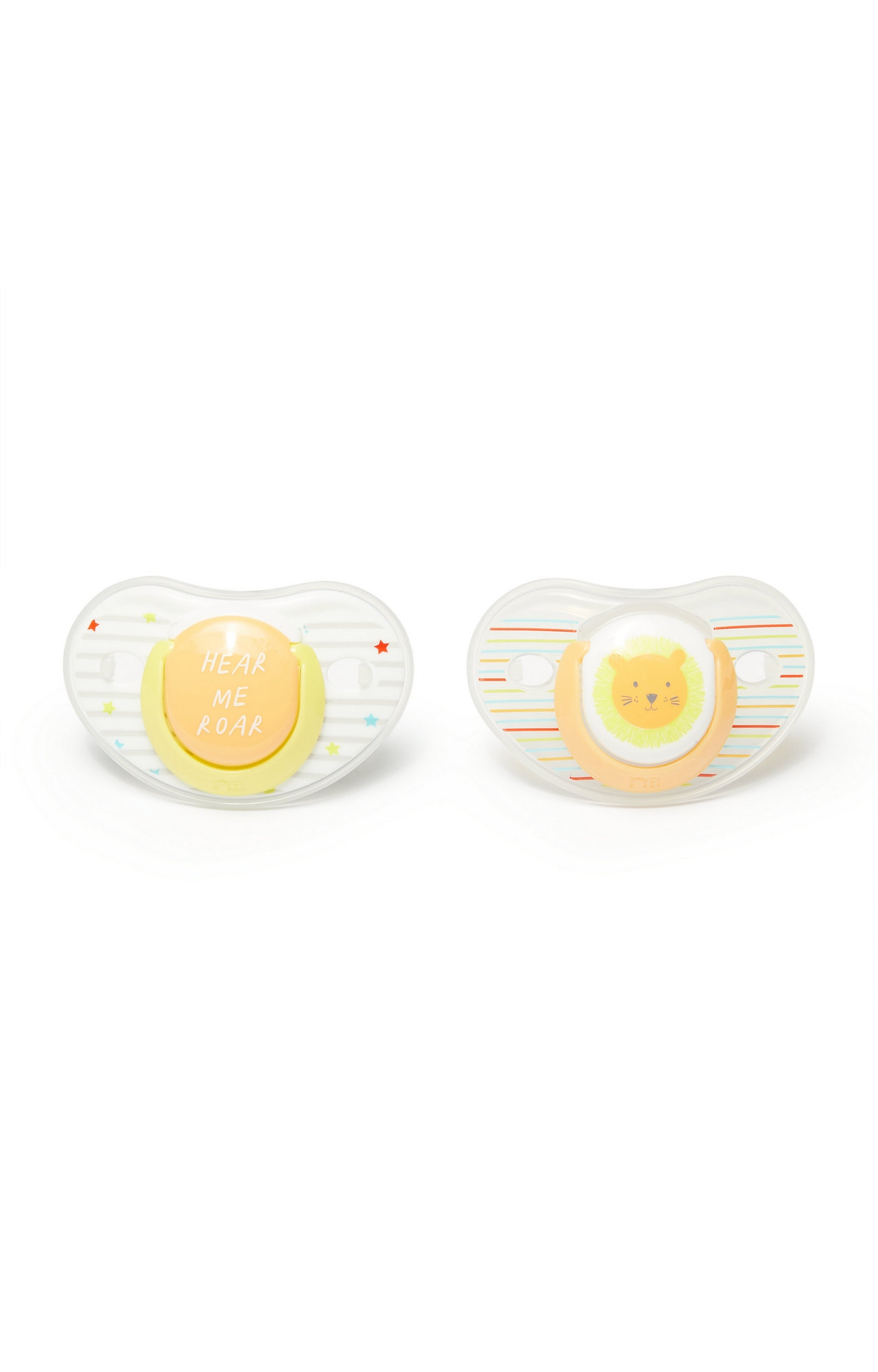 Mothercare | Mothercare Hear Me Roar And Tiger Baby Soother 6M+  (2 Pack)