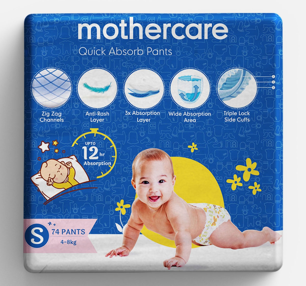 Mothercare | Mothercare Quick Absorb Diaper Pants Small- 74 Pcs