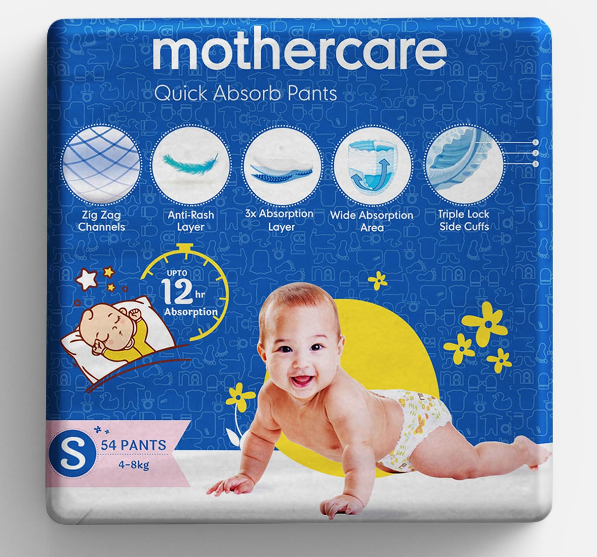 Mothercare | Mothercare Quick Absorb Diaper Pants Small- 54 Pcs 