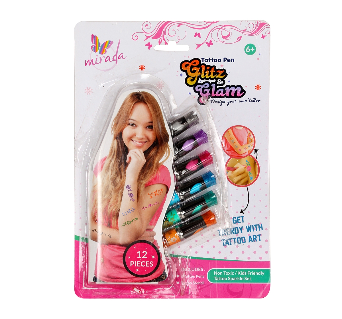 Mirada | Mirada Sparkle and Shine Tattoo Pen DIY Art & Craft Kits for Girls age 6Y+