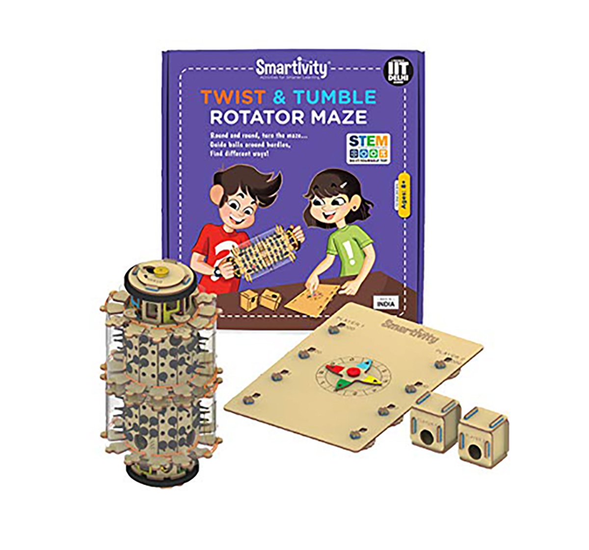 Smartivity | Smartivity Twist and Tumble Rotator: Stem, Learning, Educational and Construction Activity Toy Gift for Kids age 6Y+  (Multi-Color)