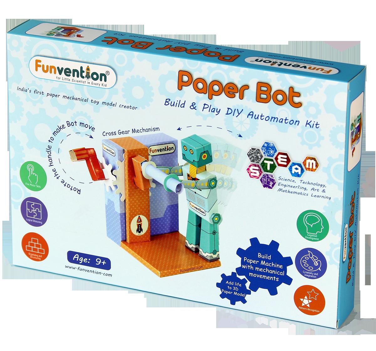 Funvention | Funvention Paper Bot Automaton Stem for Kids Age 8Y+