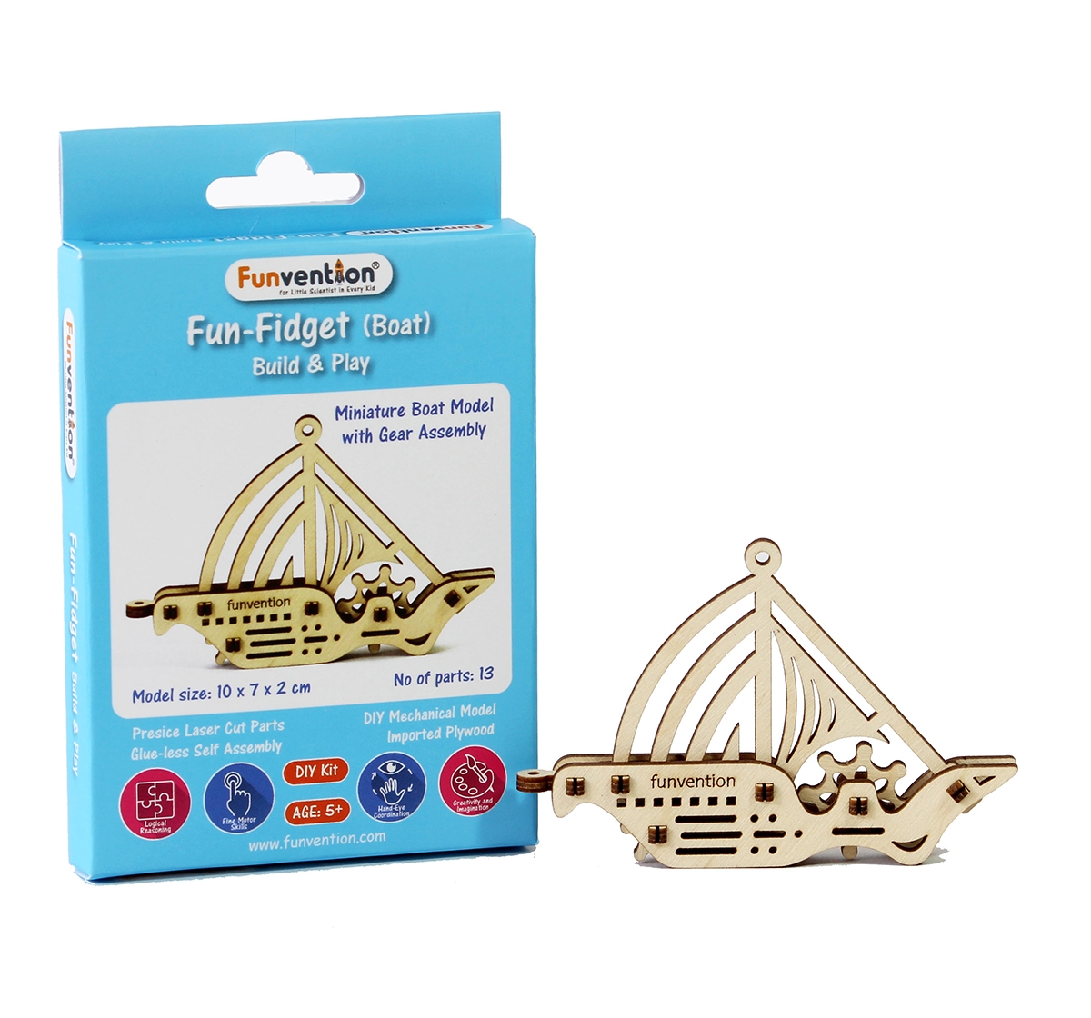 Funvention | Funvention Fun Fidgets - Ships - Boat Model Stem for Kids Age 5Y+
