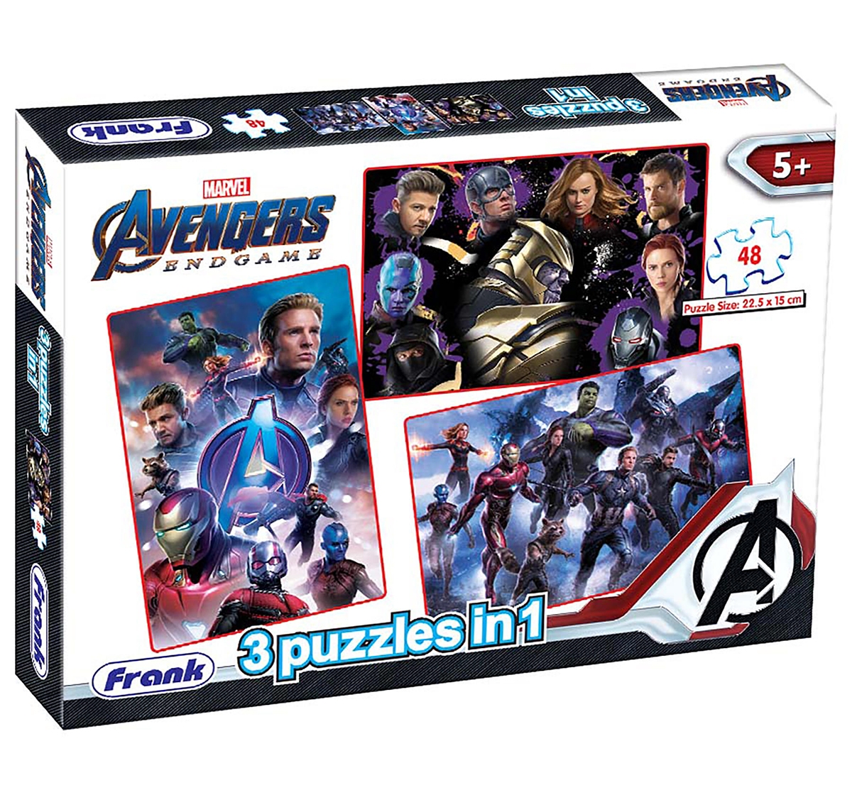 Frank | Frank Avengers End Game 3 In 1 Puzzle for Kids age 5Y+ 