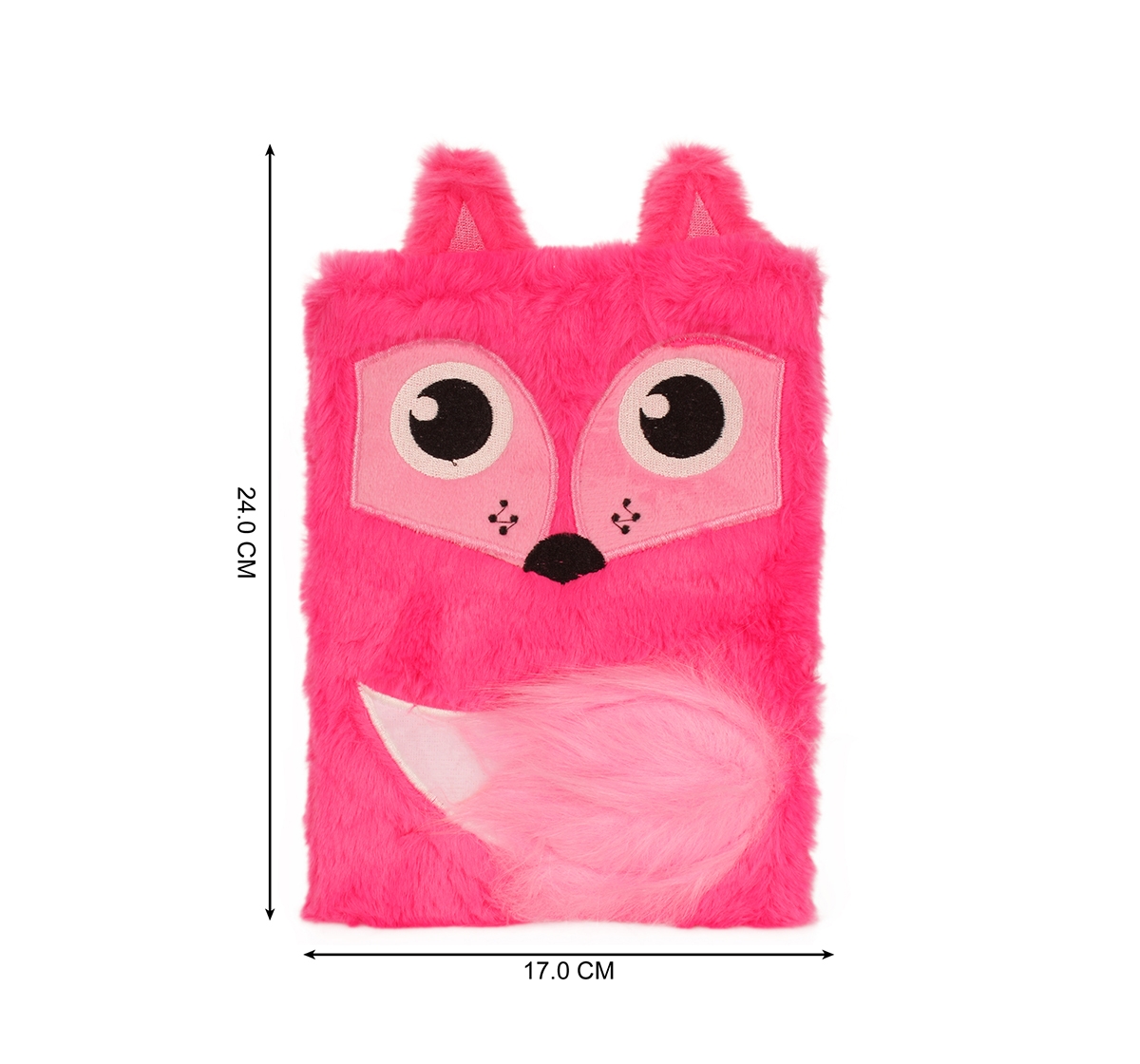 Mirada | Mirada  Whimsical Plush Fox Notebook - Study & Desk Accessories for Kids age 3Y+ (Pink) 4