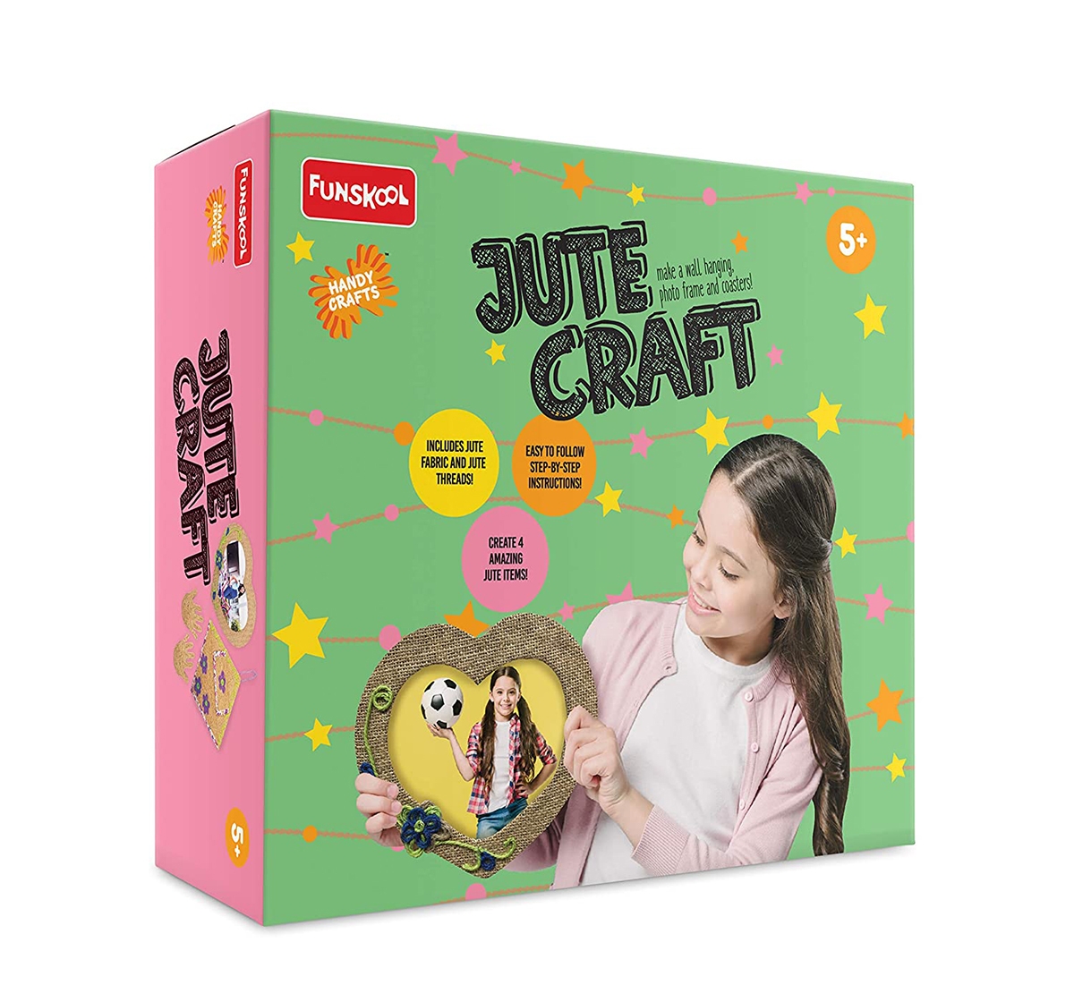 Funskool |  Funskool - Handycrafts Jute Craft DIY Art & Craft Kits for Girls age 5Y+ 