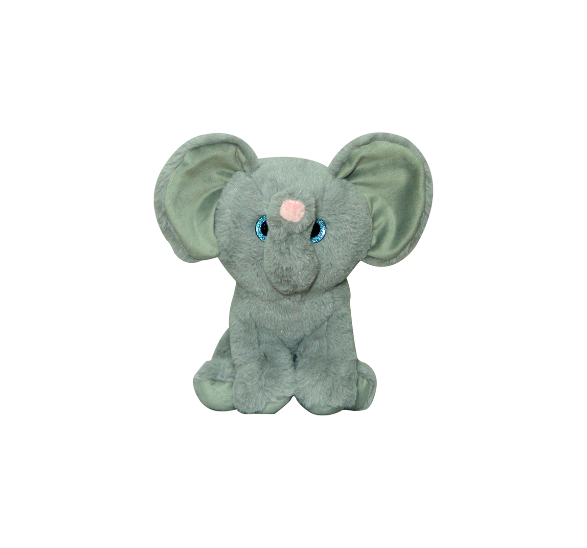Softbuddies Big Eye Elephant Quirky Soft Toys for Kids age 3Y+ - 30 Cm (Grey)