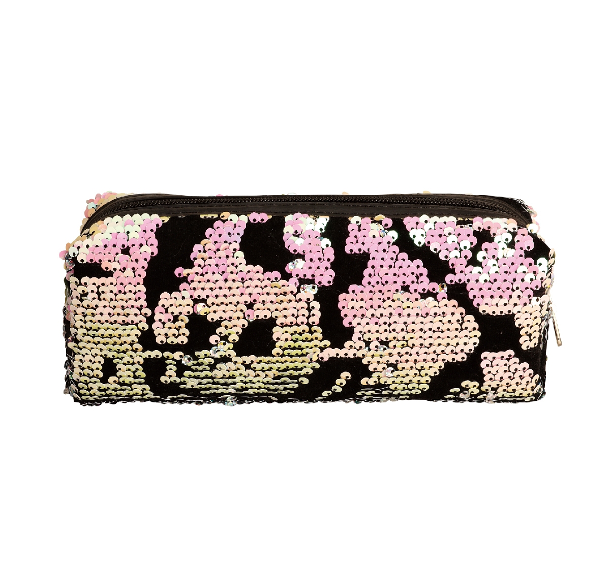 Syloon | Syloon Metallic - Silver Sequin Black Pencil Pouch Pencil Pouches & Boxes for Kids age 5Y+ 