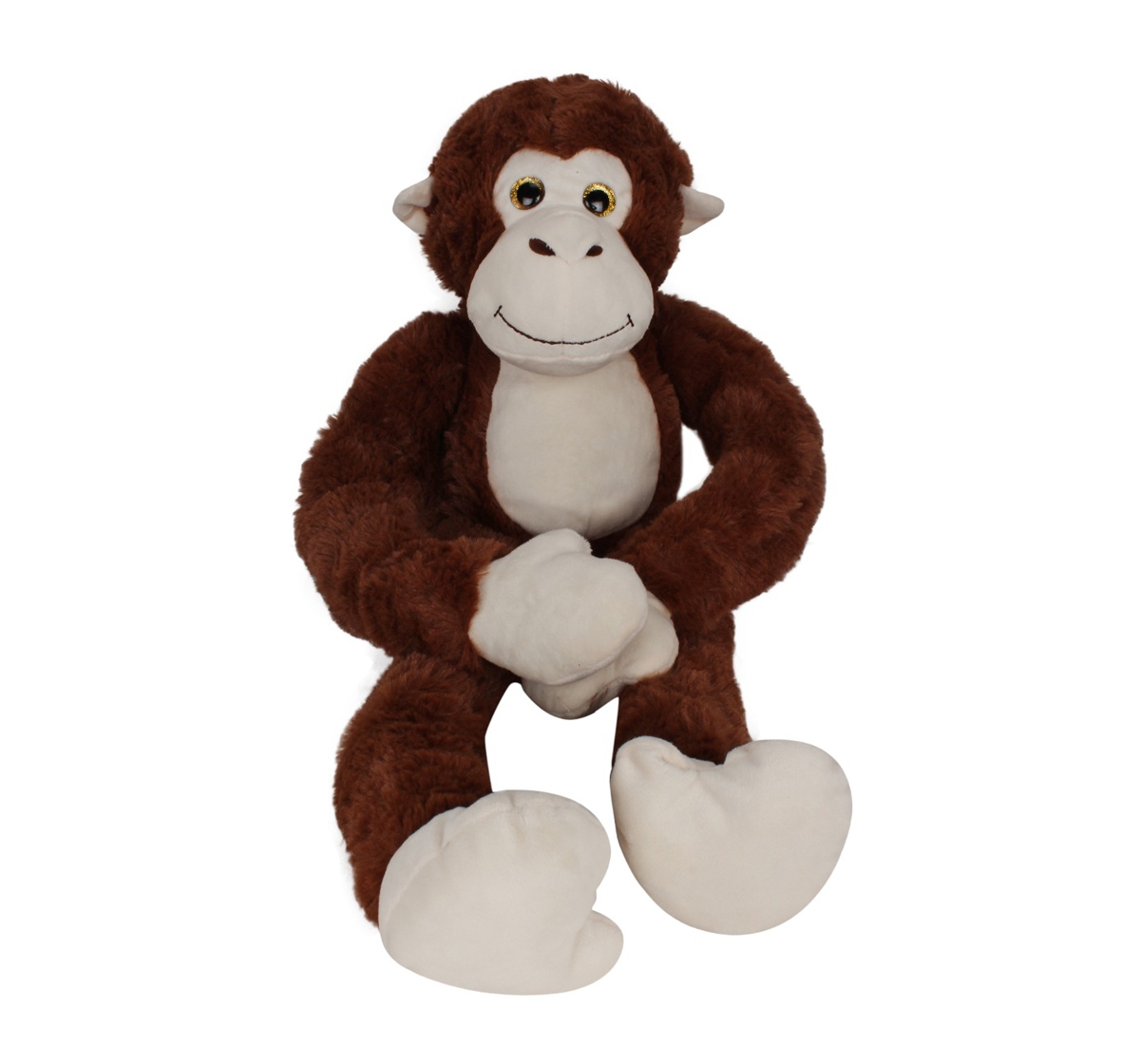 Fuzzbuzz | Fuzzbuzz Monkey Animal Plush - Brown - 71Cm Quirky Soft Toys for Kids age 0M+ - 14 Cm (Brown)