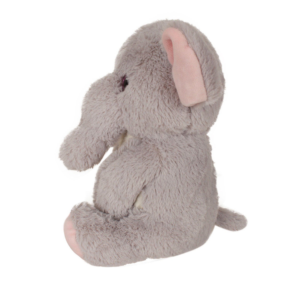 Fuzzbuzz | Fuzzbuzz Sitting Elephant- 25Cm Quirky Soft Toys for Kids age 0M+ - 25 Cm (Grey)