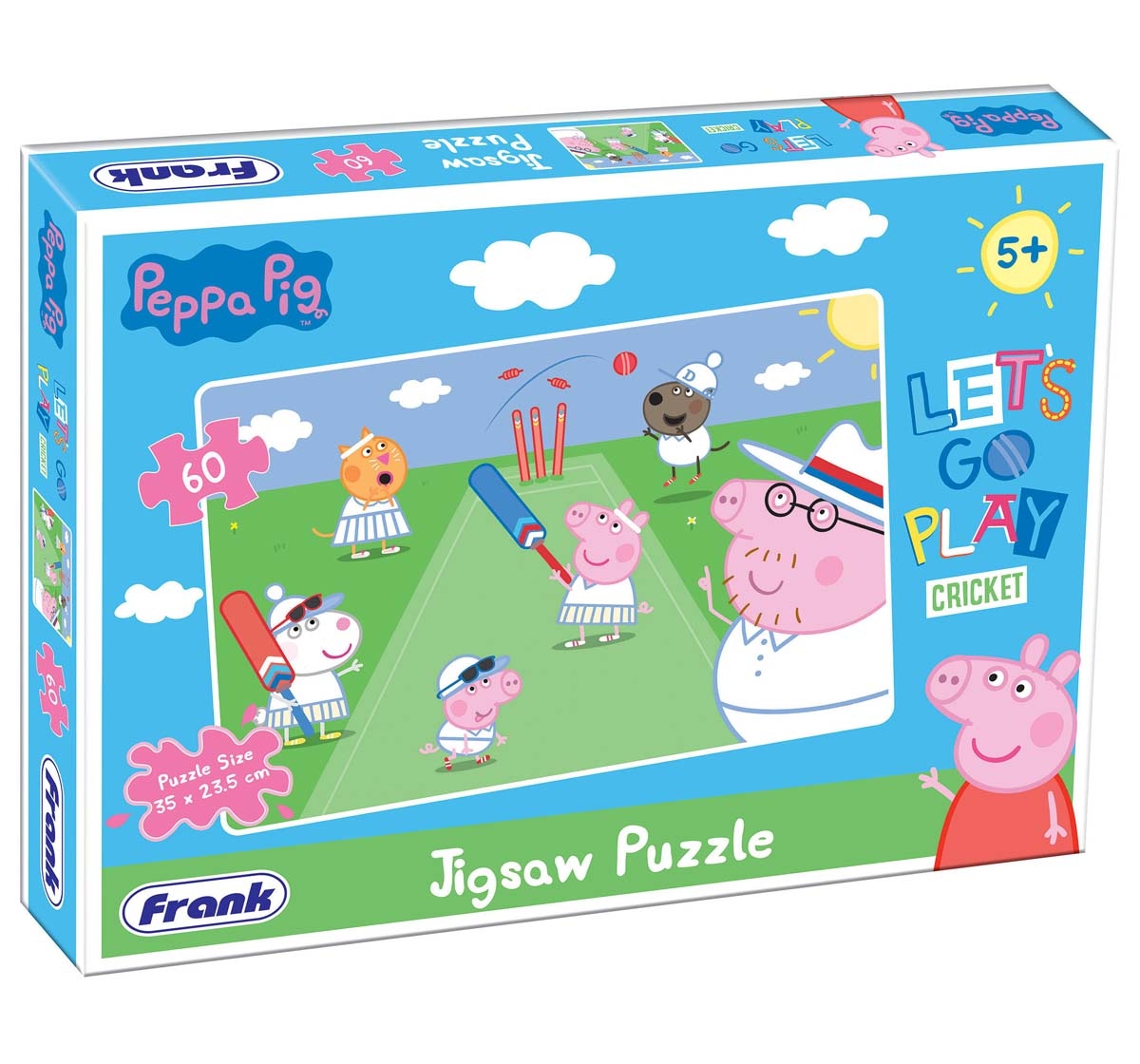 Frank | Frank Peppa Pig Play Cricket Puzzles for Kids Age 5Y+