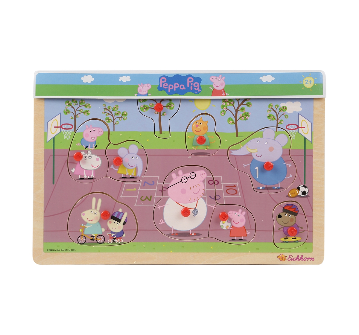Peppa Pig | Peppa Pig Pin Puzzle Assorted Wooden Toys for Kids age 2Y+ 