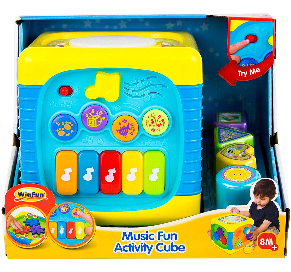 WinFun | Winfun - Music Fun Activity Cube Learning Toys for Kids age 8M+ 