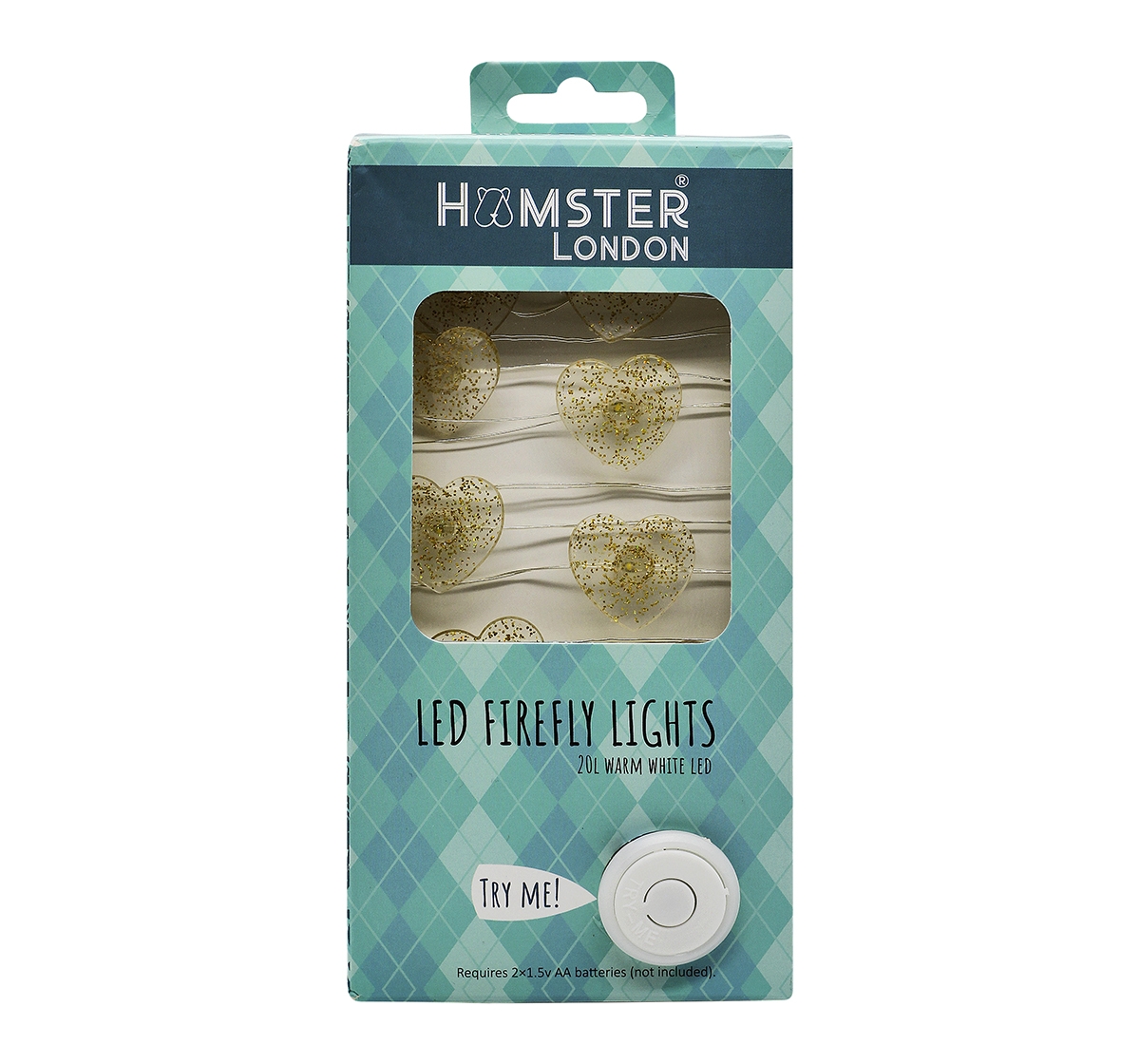 Hamster London | Hamster London Decorative Glitter Heart String Light for Kids age 3Y+