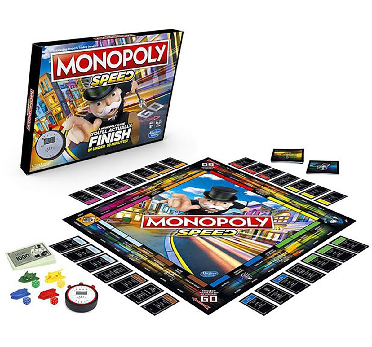 Hasbro Gaming | Hasbro Monopoly Speed Board Game Board Games for Kids age 8Y+ 