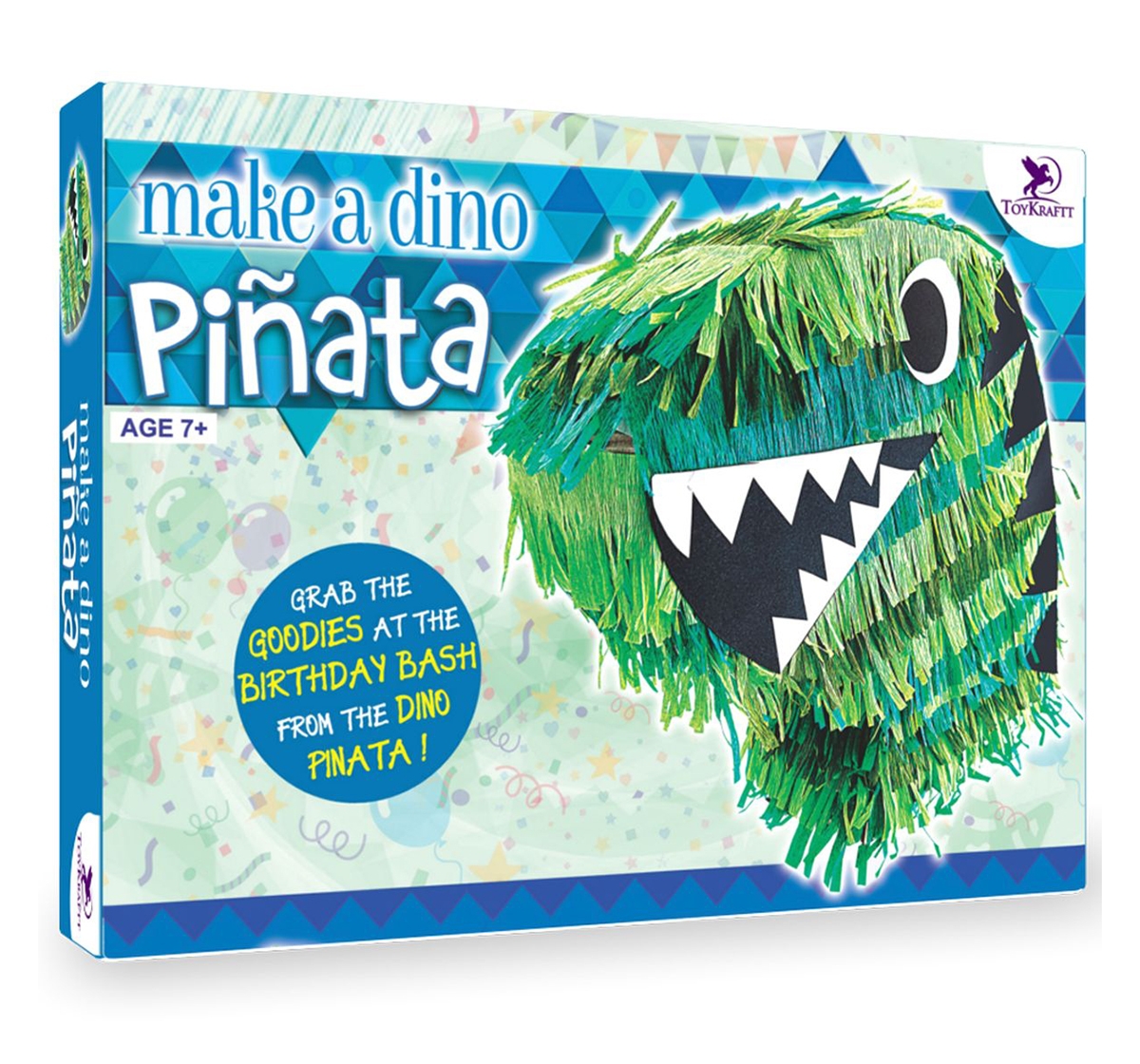 Toy Kraft | Toy Kraft Make A Dino - Pinata, Multicolor, 7Y+