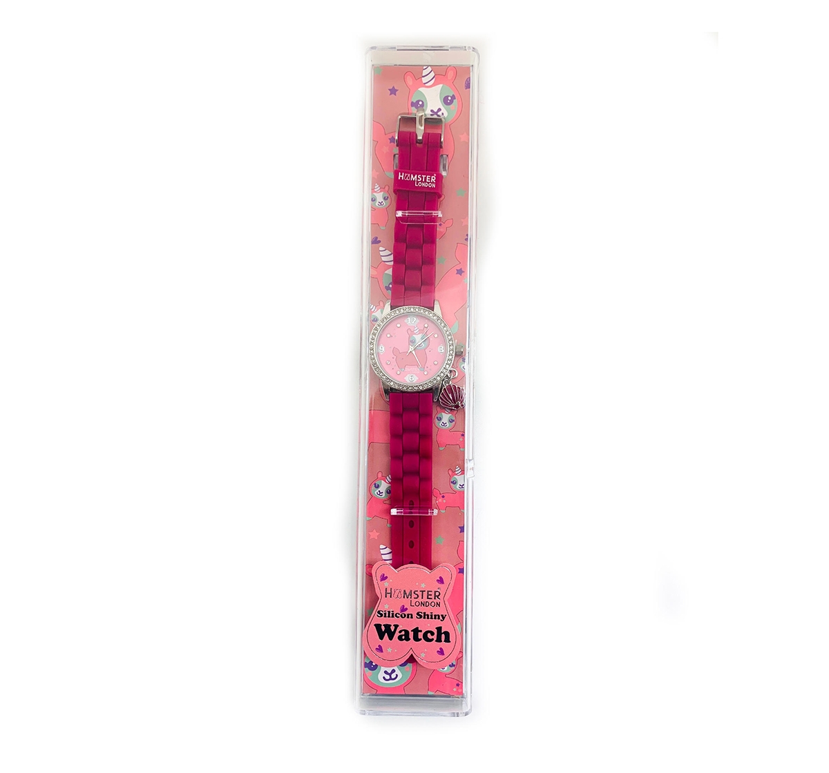 Hamster London | Hamster London Diamond Studded Llama Watch for Kids age 3Y+ (Pink)