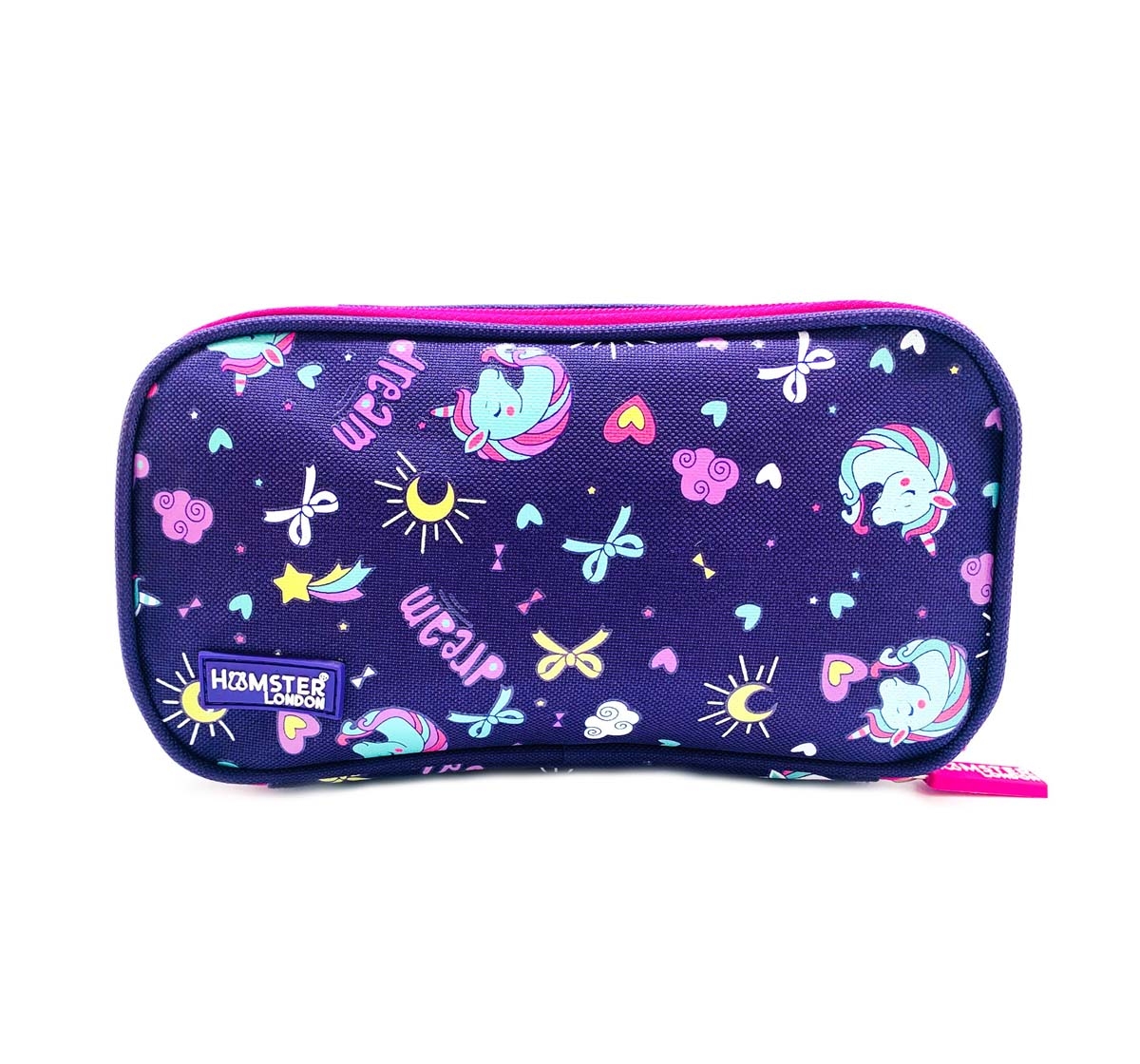 Hamster London | Hamster London Straight Fire Pencil Case Unicorn Bags for Girls Age 3Y+ (Purple)