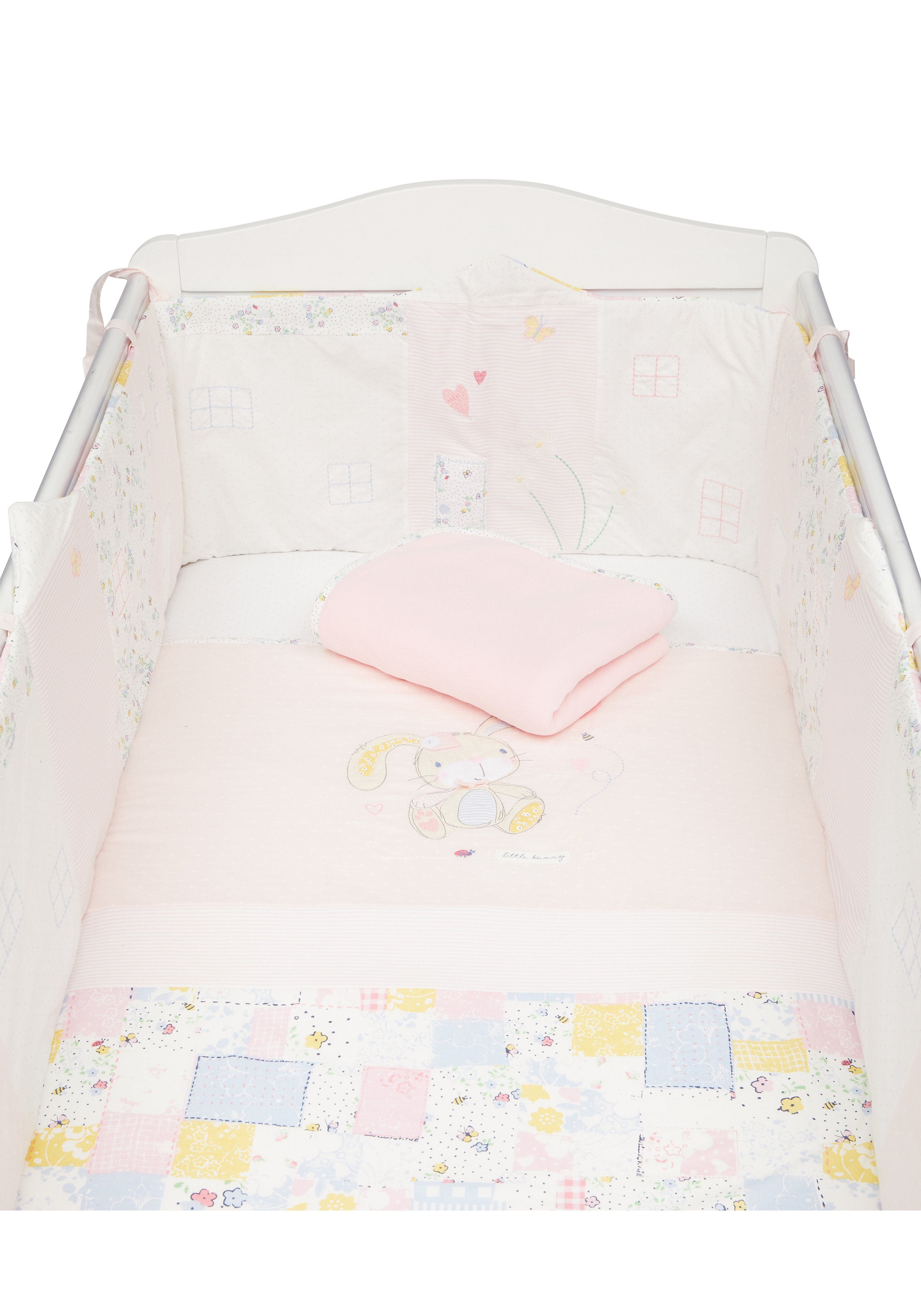 Mothercare | Mothercare Spring Flower 4 piece Bed In Bag  Bedding Set Pink