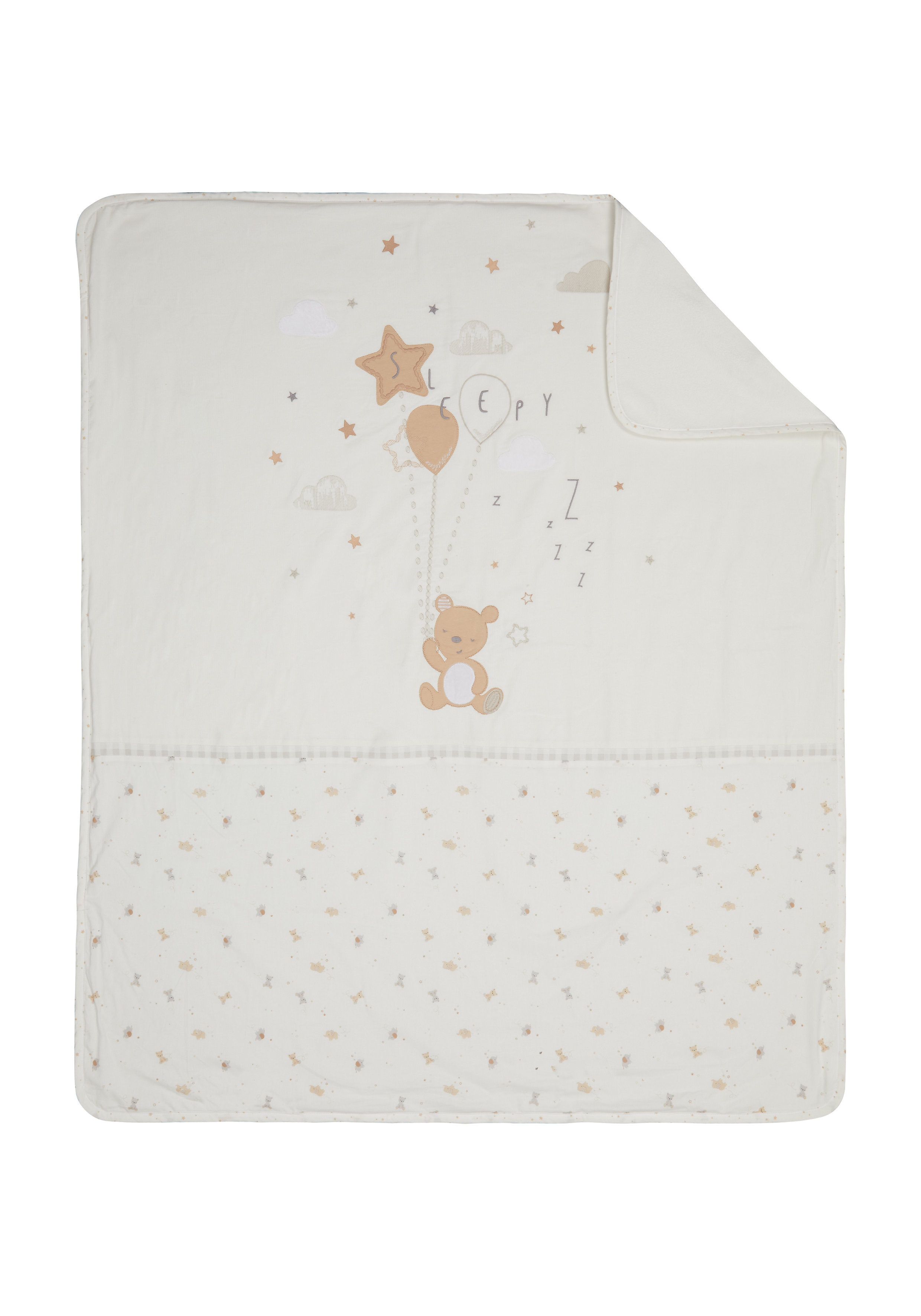 Mothercare | Mothercare Little & Loved Coverlet Blanket Cream