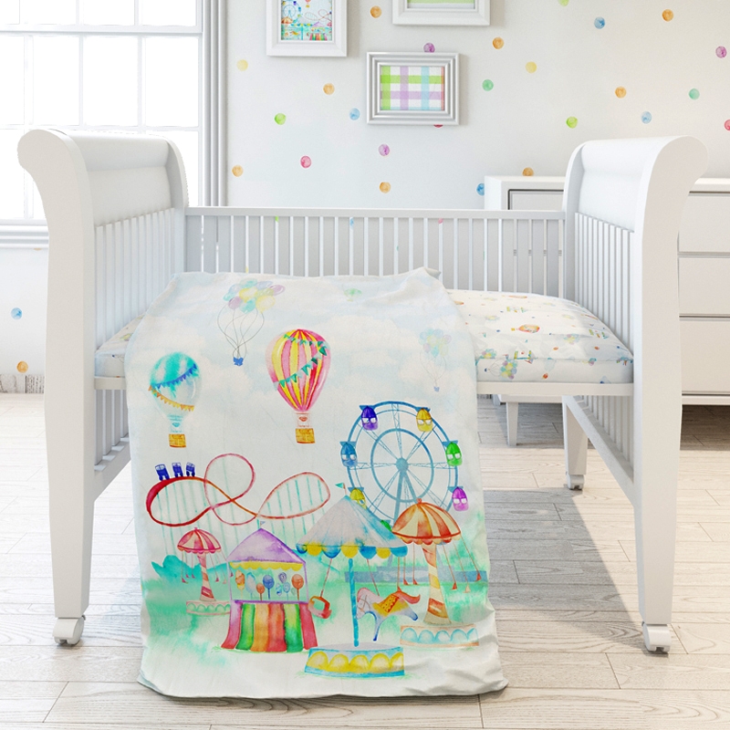 Mothercare | Fancy Fluff Organic Toddler Comforter - Carnival  