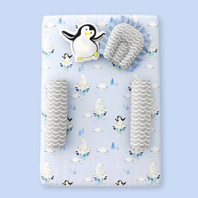 Mothercare | Fancy Fluff 5 Piece Organic Baby Mattress Set - Arctic