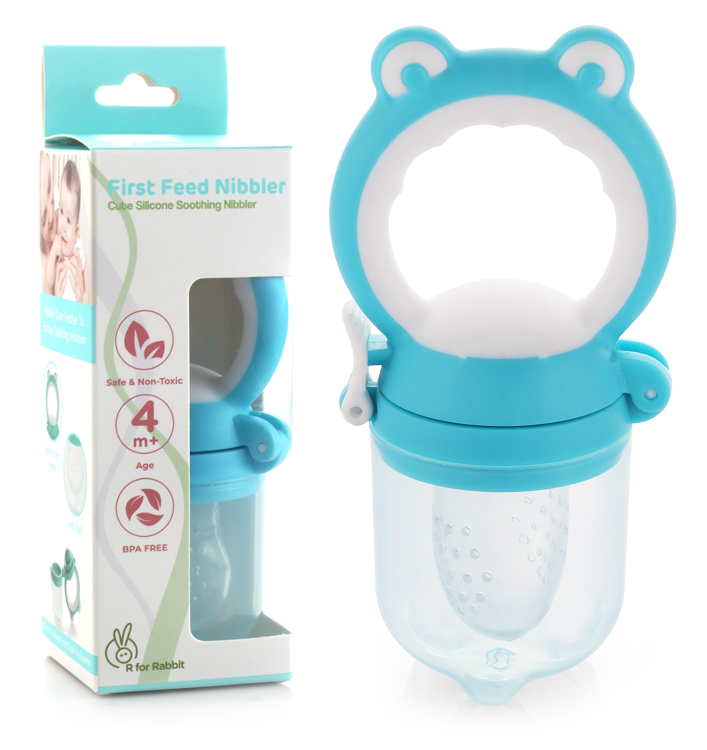 Mothercare | R For Rabbit First Feed Teethers & Nibblers Blue