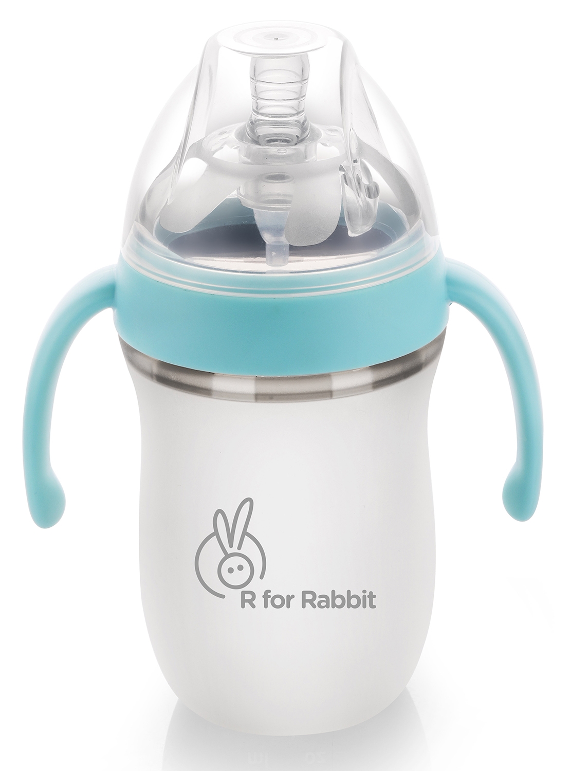 Mothercare | R For Rabbit First Feed Silicon Bottle 260 Ml Blue