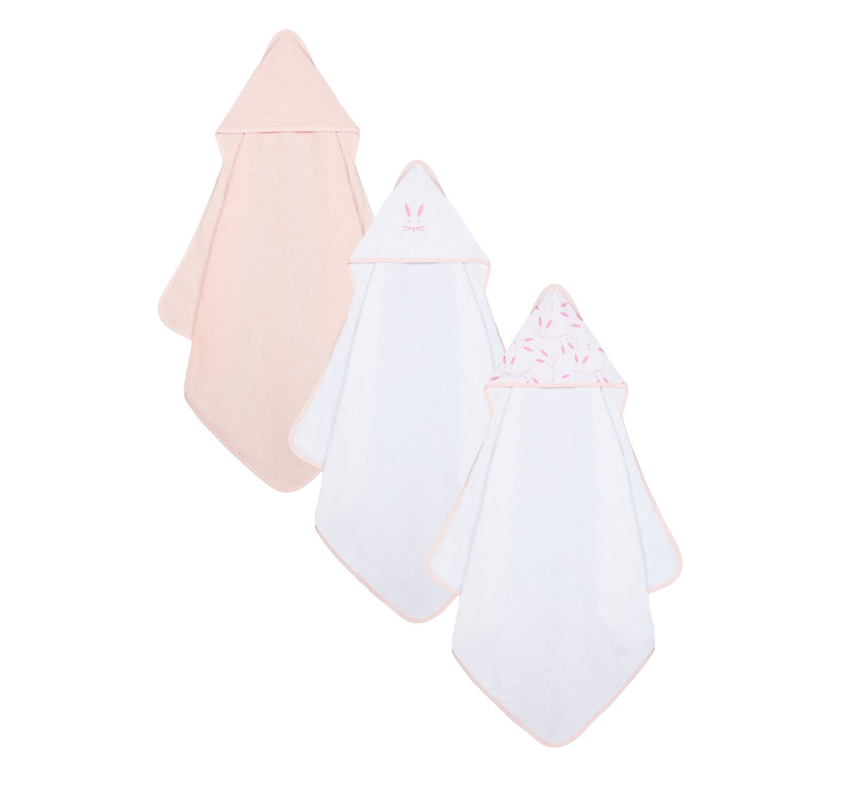 Mothercare 3 pack Cuddle and Dry Baby Towels Pink