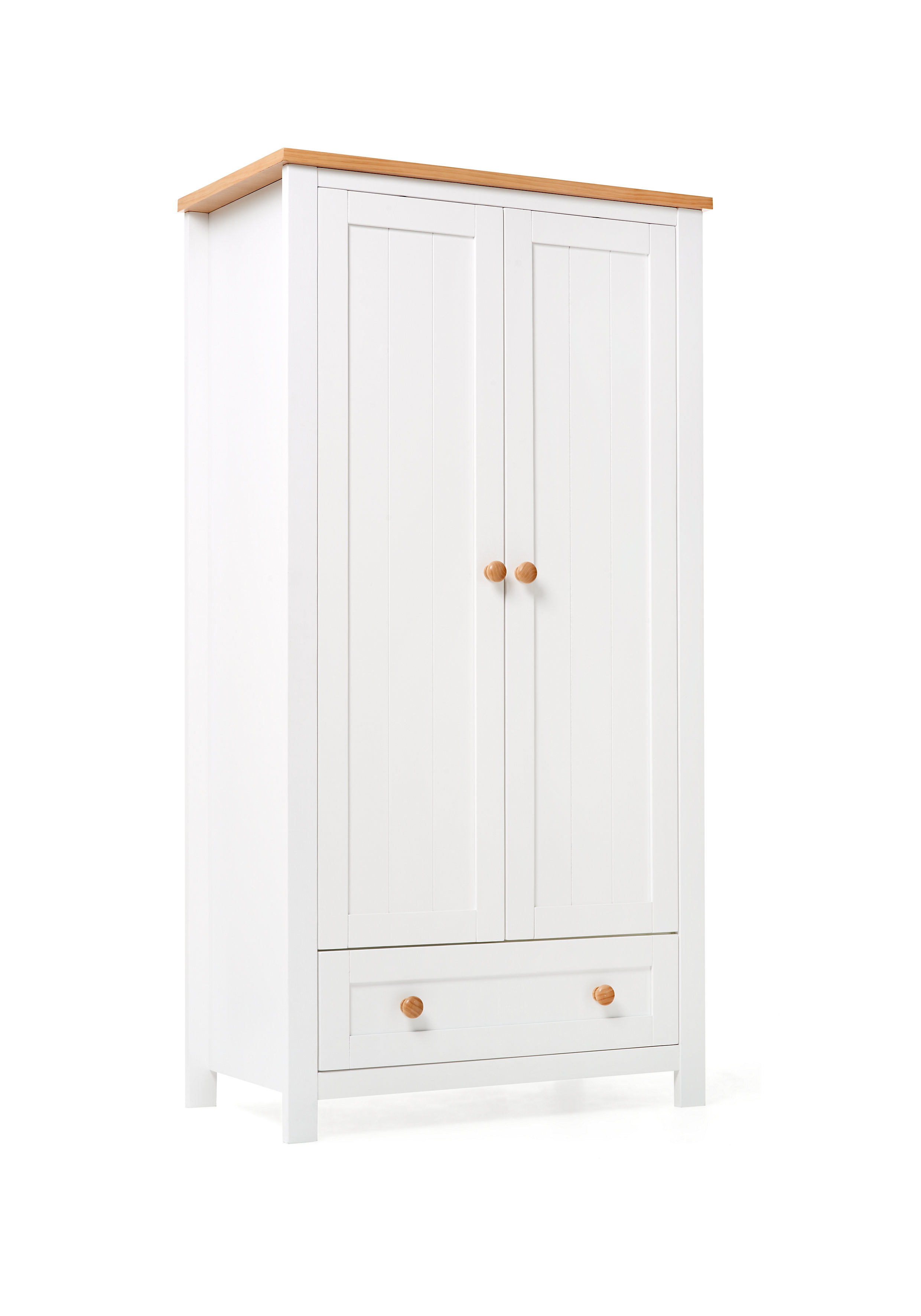 Mothercare | Mothercare Wooden Wardrobe Storage Cabinet White And Oak 