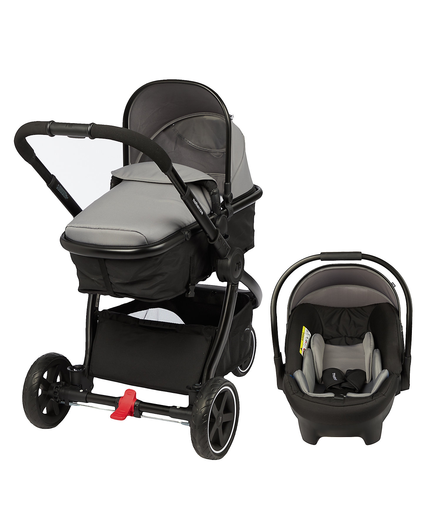 Mothercare | Mothercare Baby Metal Framed 3 Wheel Journey Charcoal 