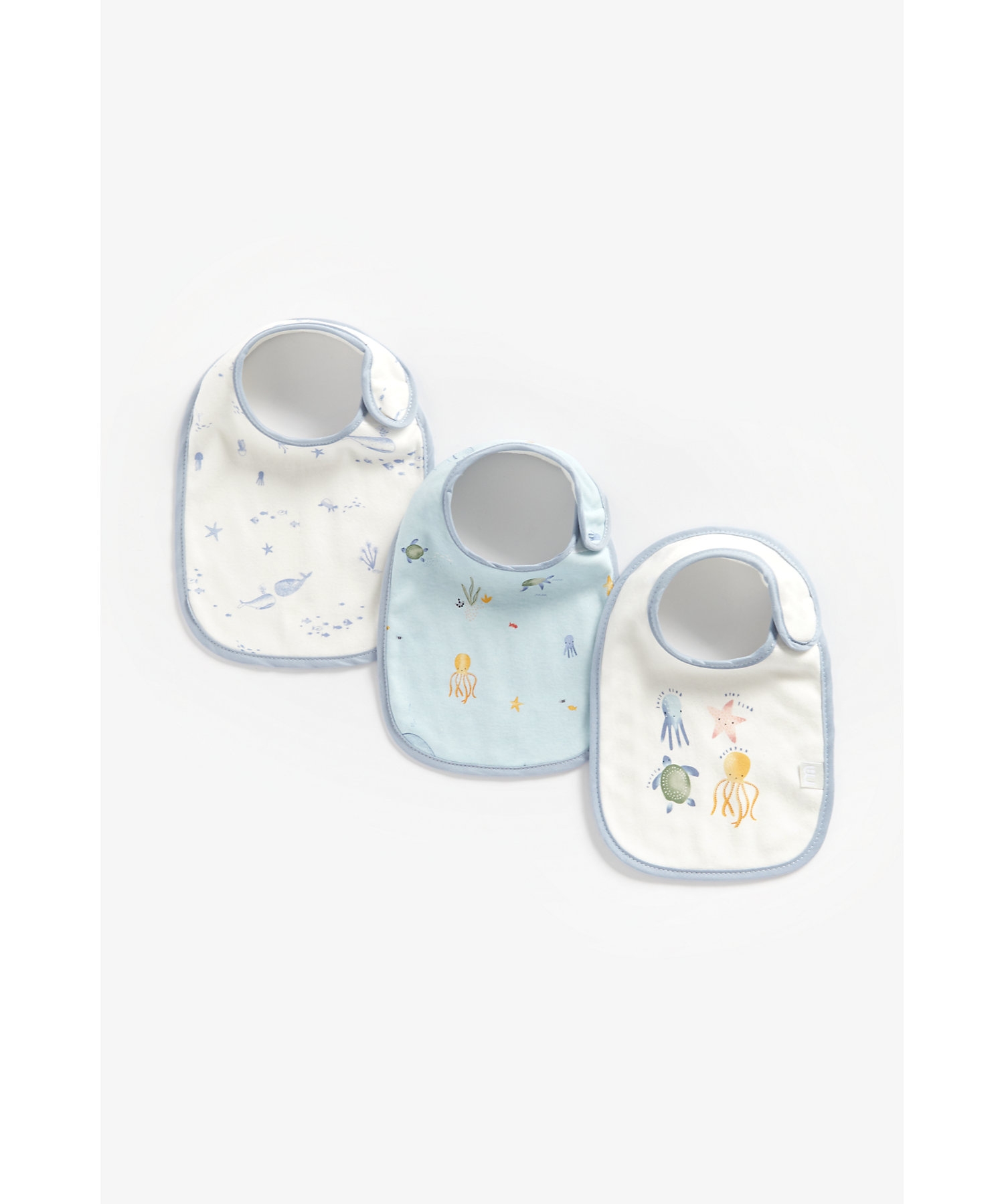 Mothercare | Mothercare You Me & The Sea Bibs Pack of 3 White