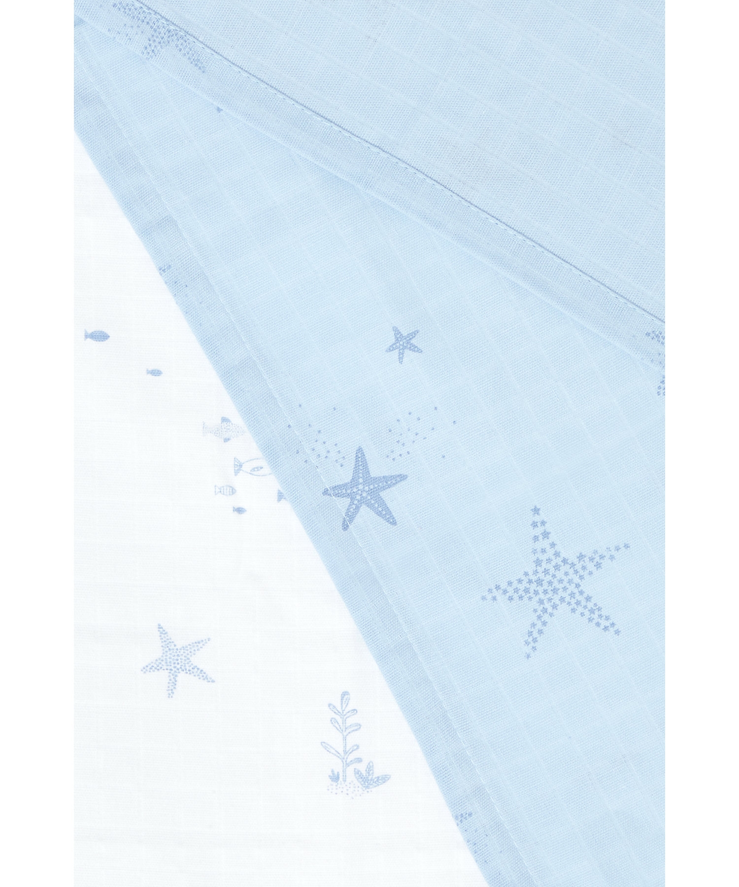 Mothercare You Me & The Sea Pack of 2 X-Large Muslins Blue