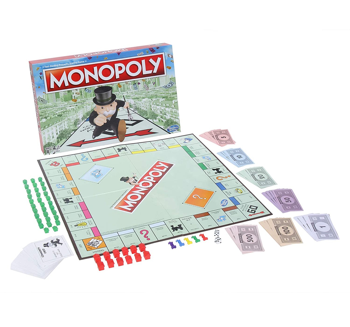 Hasbro Gaming | Monopoly Board Game for Families and Friends 8Y+, Multicolour