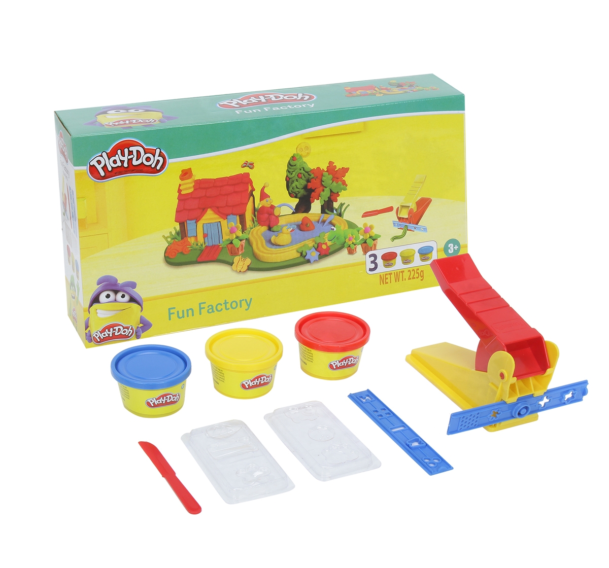 Play-Doh | Play Doh Fun Factory Toolset Arts and Crafts Toy for Kids 3Y+, Multicolour