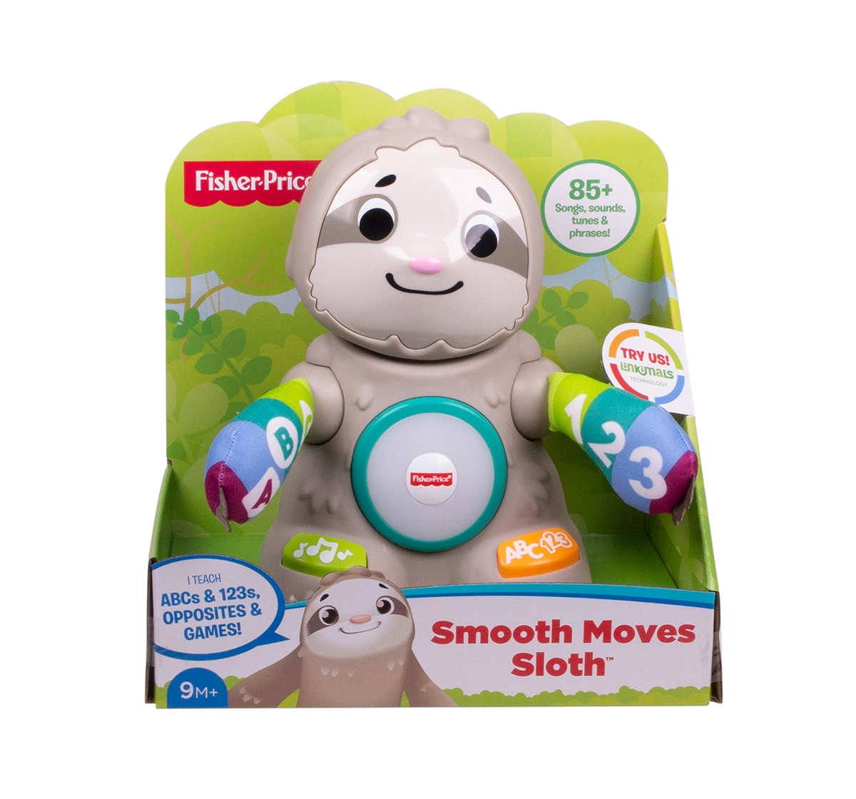 Fisher-Price | Fisher-Price Linkimals Smooth Moves Sloth Learning Toys for Kids age 9M+ 