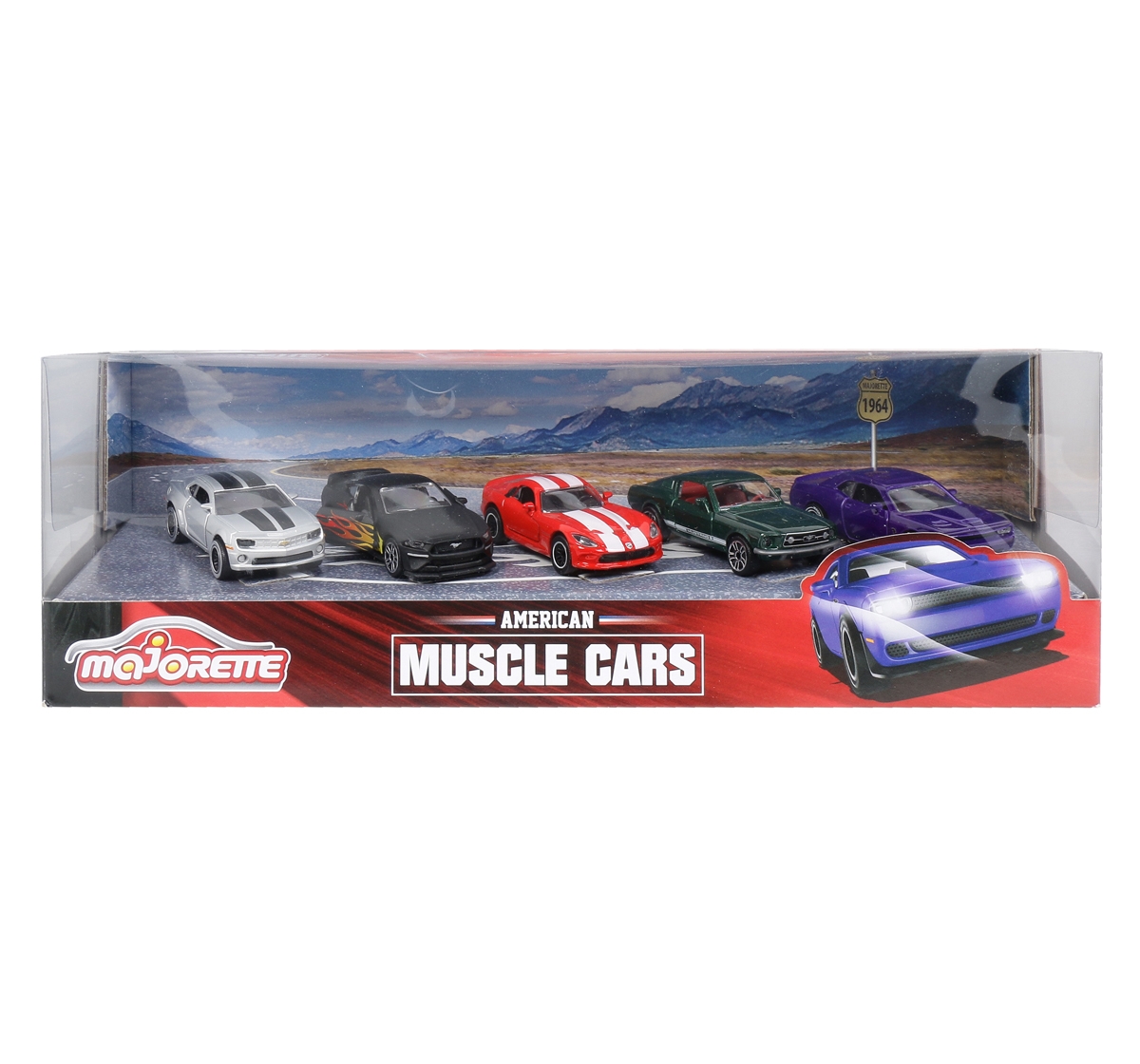 Majorette | Majorette Muscle Cars 5 Pcs Giftpack for Kids, 3Y+ (Multicolor)