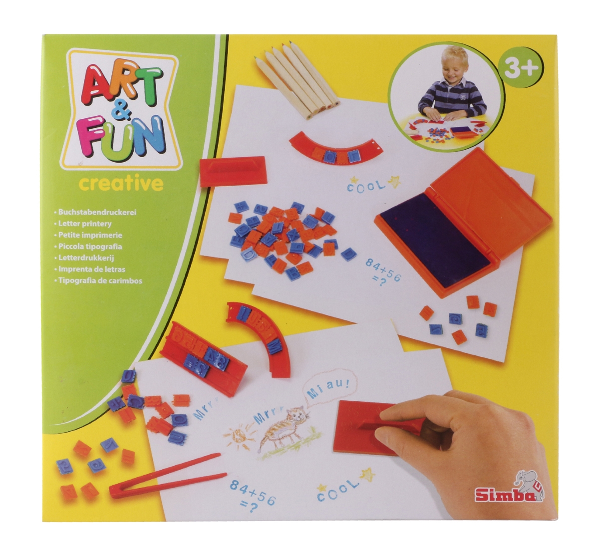 Simba | Simba Art and Fun Letter Stampset Multicolor 3Y+