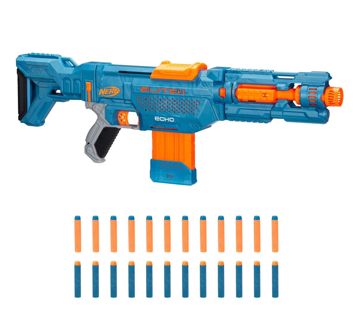 Nerf | Nerf Elite 2.0 Echo CS 10 Blaster Toy for Kids 8Y+, Multicolour