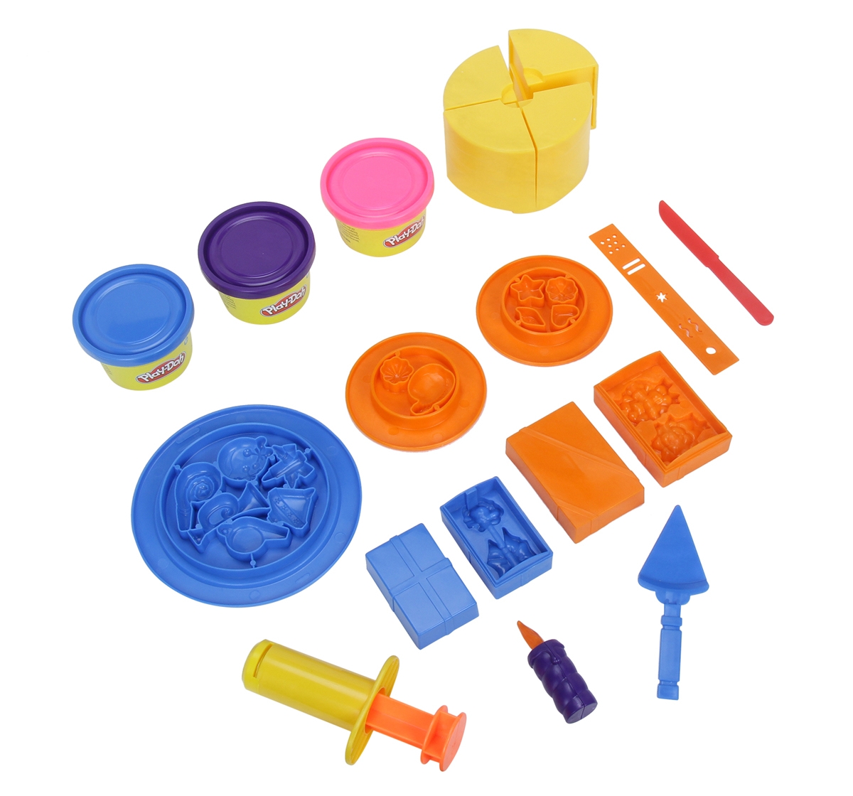 Play-Doh | Play Doh Birthday Fun Playset with 3 Non Toxic Play Doh Colors for Kids Multicolor 3Y+