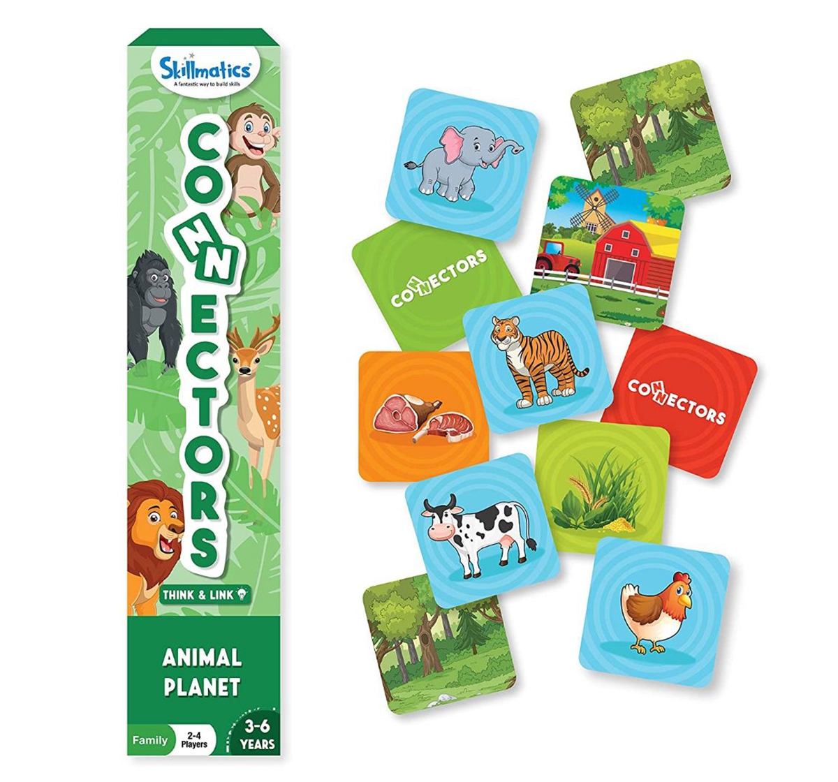 Skillmatics | Skillmatics Connectors Educational Game: Animal Planet