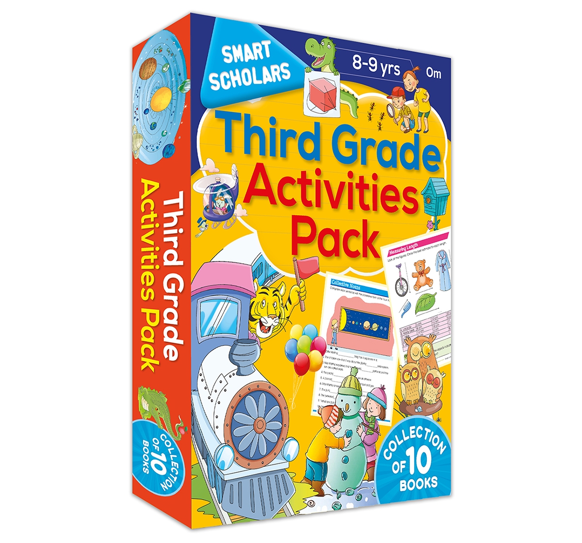 Om Kidz | Third Grade Activities Pack Smart Scholars, 320 Pages Book By Om Books Editorial Team, Paperback(Collection Of 10 Books)