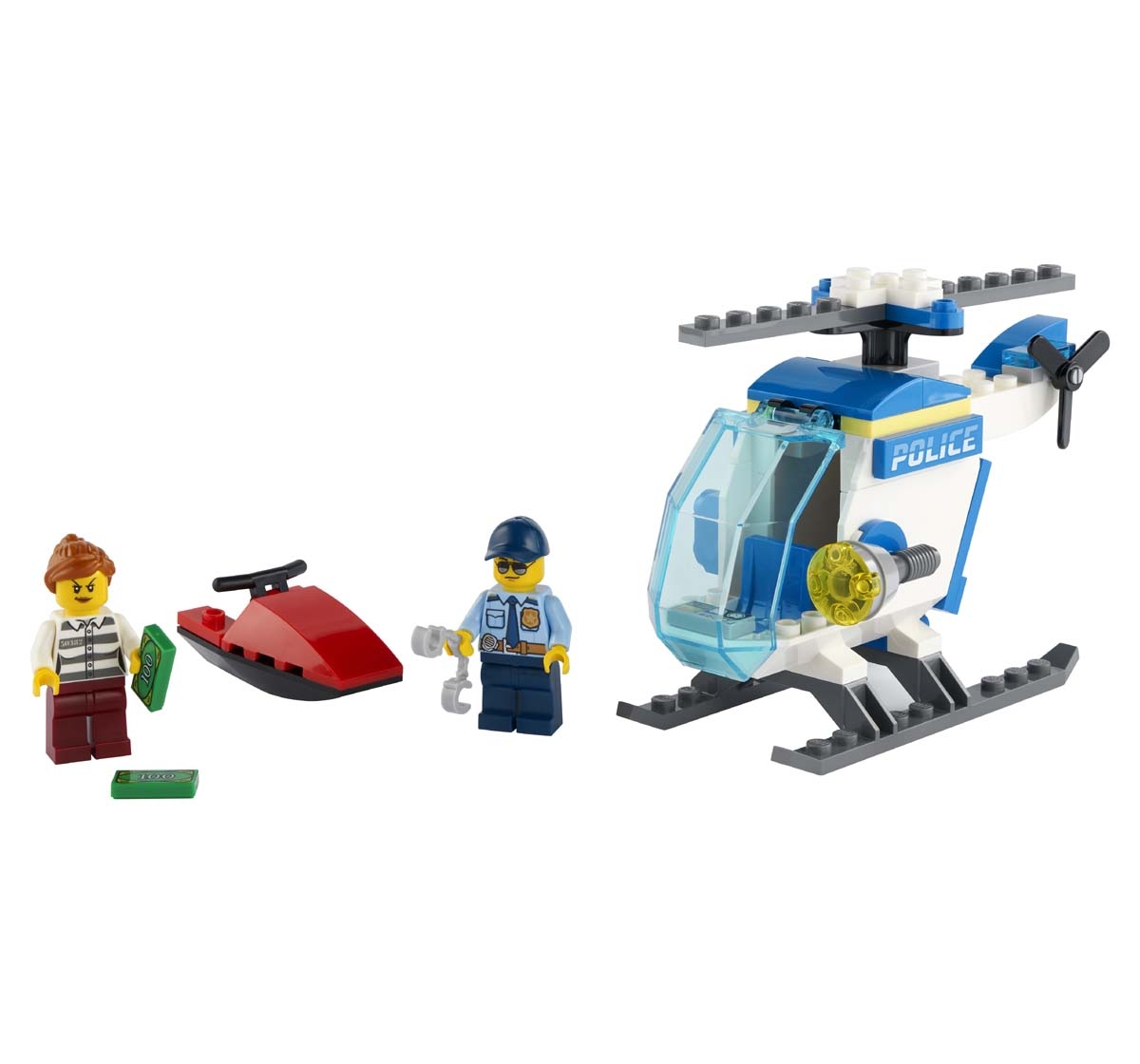 LEGO | Lego Police Helicopter Lego Blocks for Kids Age 4Y+ 1