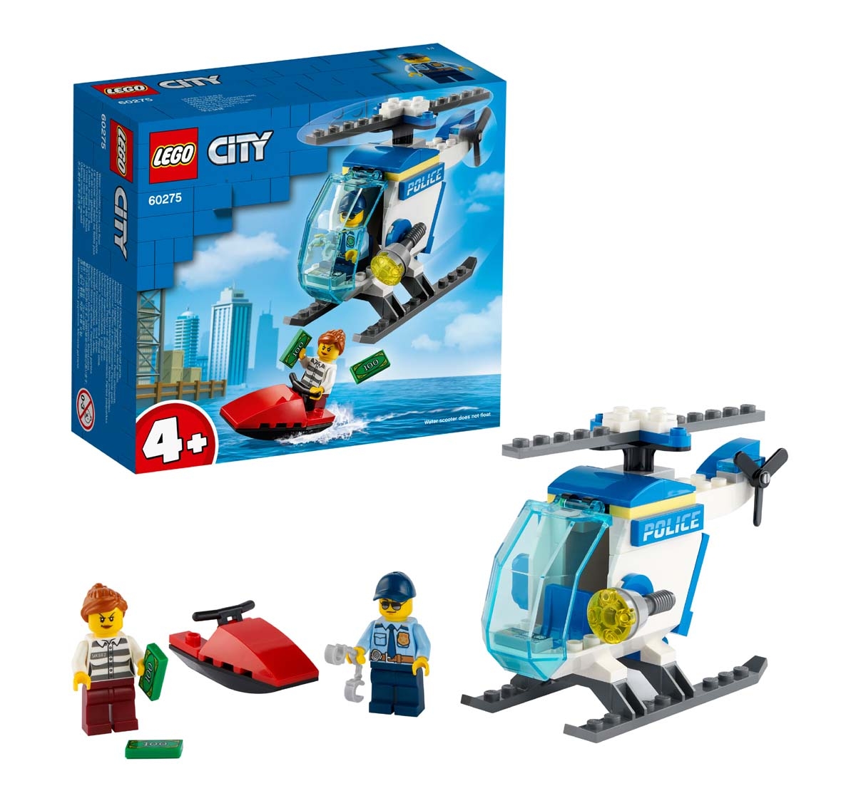 LEGO | Lego Police Helicopter Lego Blocks for Kids Age 4Y+