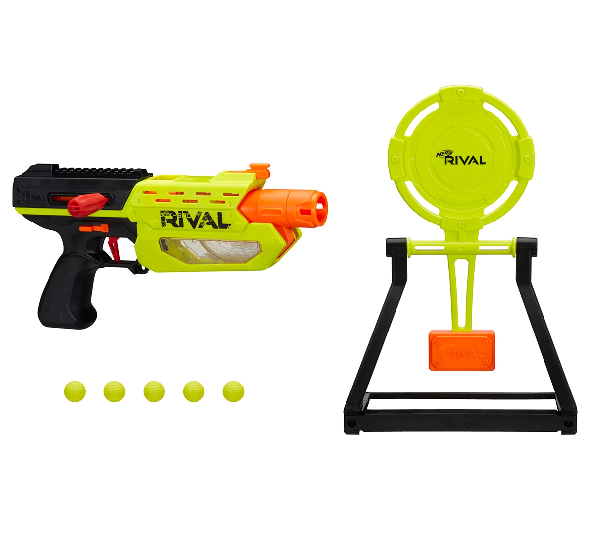 NERF Rival Blaster Mercury XIX-500 Edge Series with Target and 5 Rounds, Multicolor, 14Y+