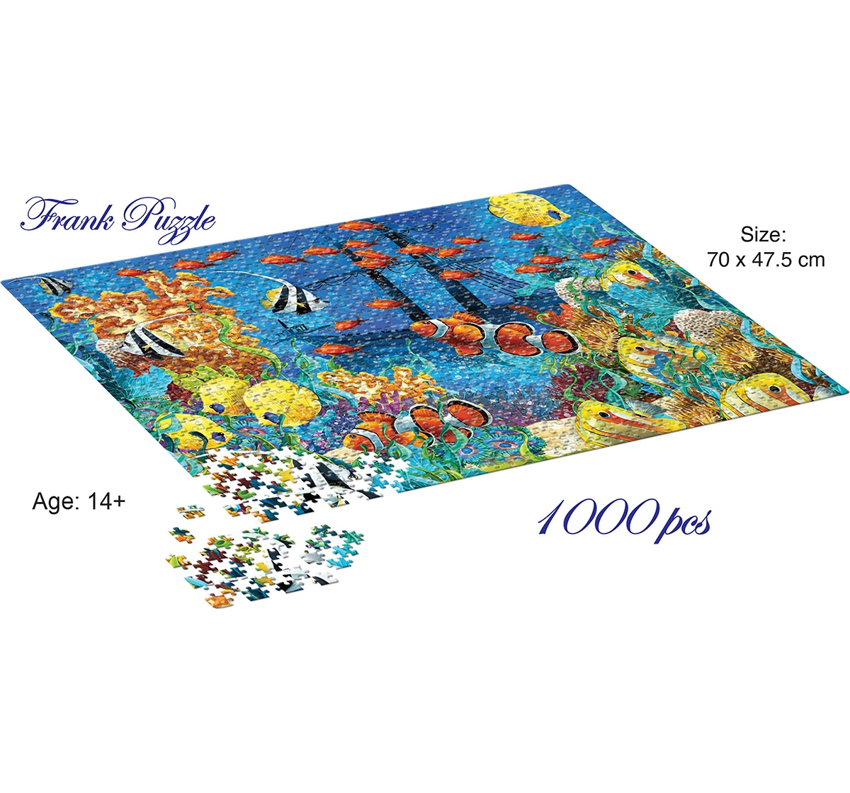 Frank Coral Reef Puzzle 1000 Pieces, 14Y+