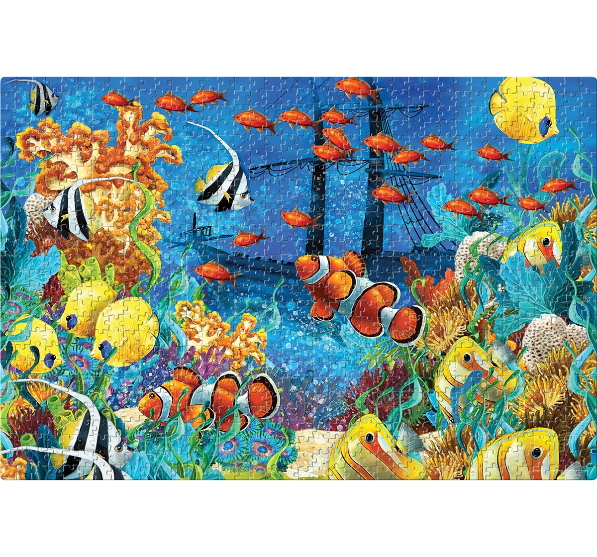 Frank Coral Reef Puzzle 1000 Pieces, 14Y+