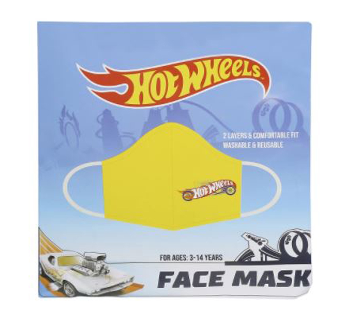 Hot Wheels | Hot Wheels  Mask Pack Of 1 for Kids, 3Y+ (Multicolor)