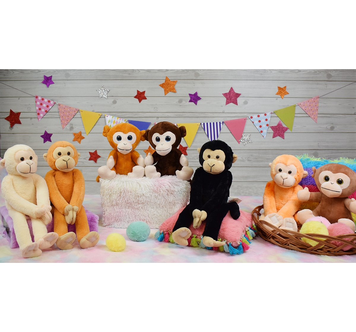 Mirada | Mirada 52cm hanging monkey soft toy Multicolor 3Y+ 5