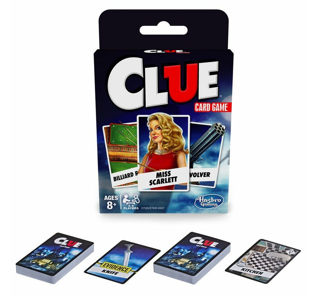 Hasbro Gaming | Hasbro Gaming Clue Card Game for Kids 8Y+, Multicolour